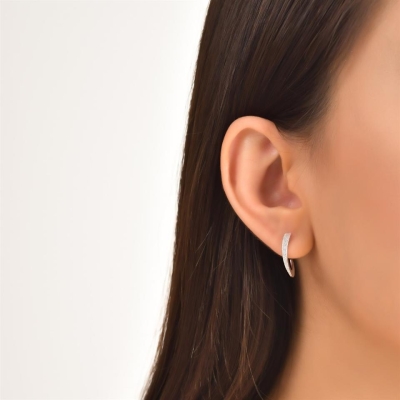 0,16ct Pırlanta Tasarım Halka Küpe Modelleri - Gelin Damat Diamond