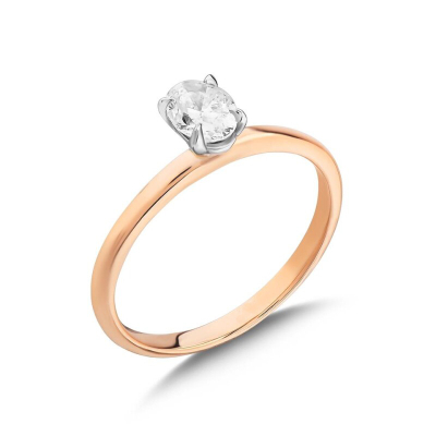 0.30ct Özel Oval Pırlanta Tektaş Yüzük Modelleri - Gelin Damat Diamond