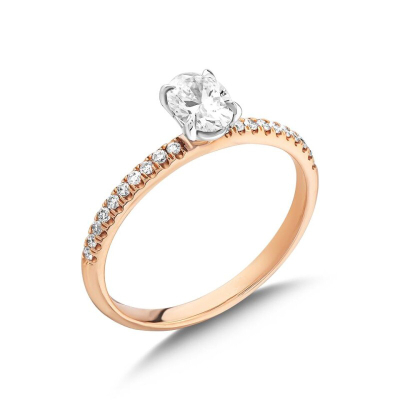 0.64ct Oval Pırlanta Tektaş Yüzük Modelleri - Gelin Damat Diamond