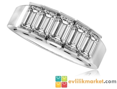 Kare Beştaş Pırlanta Yüzük - 2