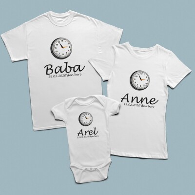 Analog Doğum Saatli Aile Set - 