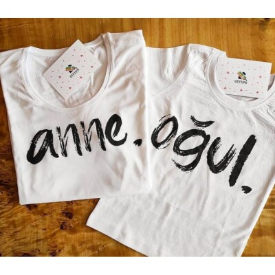 Anne Oğul Baskılı Set - 