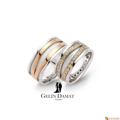 Aşkın Kelepçesi Alyans Modeli - 8,9 MM 8 GRAM - Gelin Damat Alyans