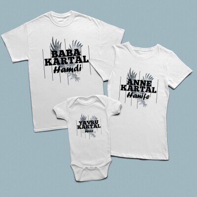 Baba Kartal, Anne Kartal, Yavru Kartal Kartal Figürlü Aile Set - 