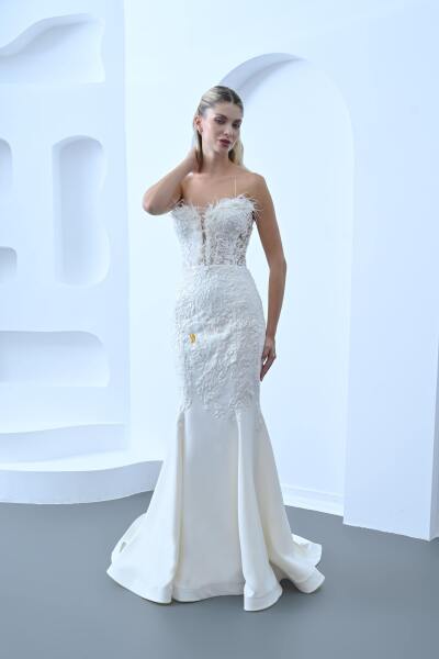 Balık Etek Gelinlik - 1007 - 1