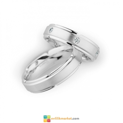 Beyaz altın alyans - 5 gr - Gelin Damat Alyans