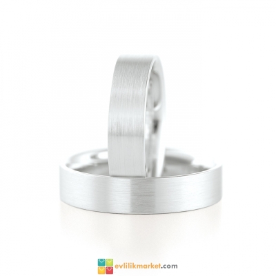 Beyaz Sade Alyans - 5 gr - Gelin Damat Alyans