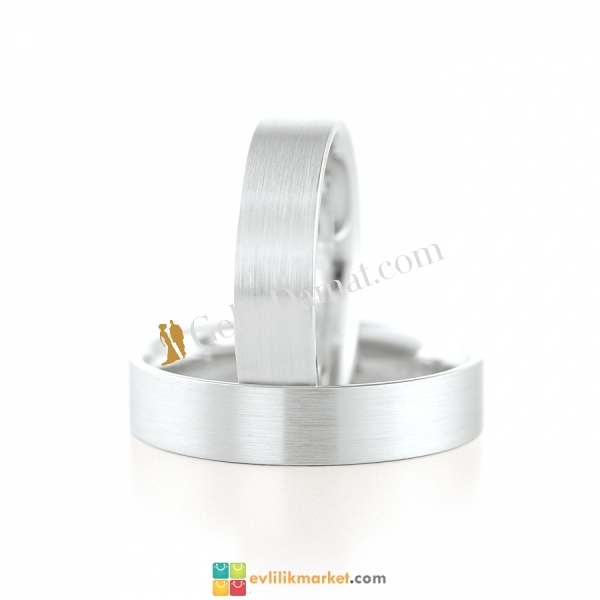 Beyaz Sade Alyans - 5 gr - 1