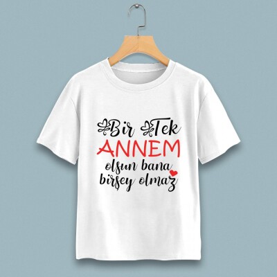 Bir tek annem olsun çocuk tshirt - 