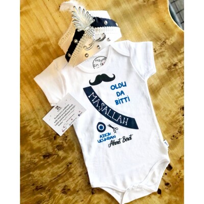 Bıyık Figürlü Sünnet Zıbın - 