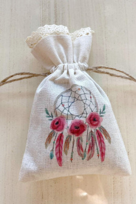 Büzgülü Lavanta Kese - 1045 - Gelin Damat