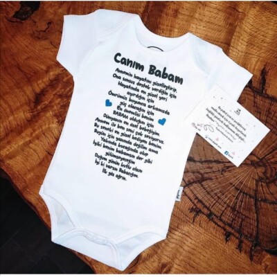 Hediyelik, Canım Babam Doğum Günü Kutlamalı Zıbın - 