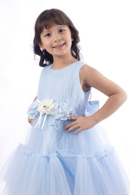 Çocuk Abiye - Mavi - 