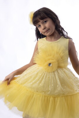 Çocuk Abiye Sarı - 