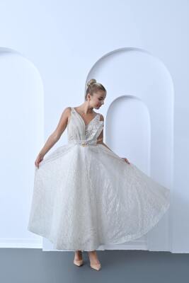 Desenli Gelinlik Modeli - 1016 - Gelin Damat