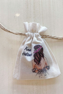 Desenli Kına Kesesi - 1087 - Gelin Damat