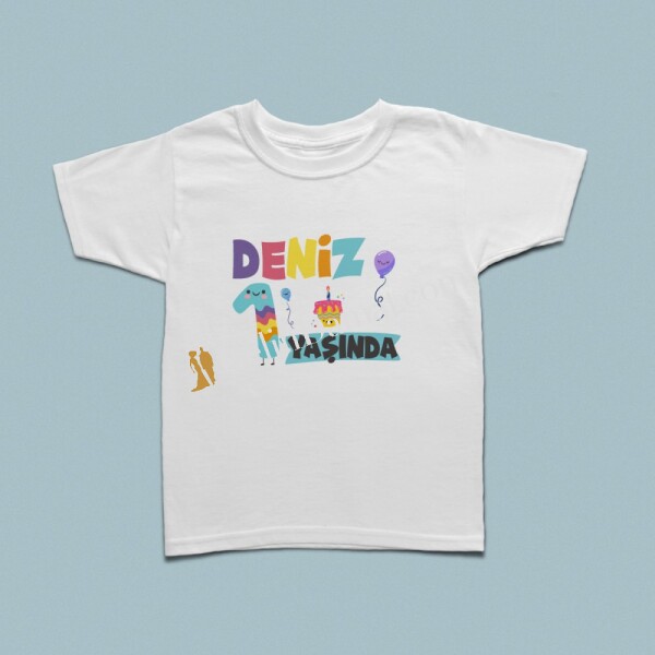 Doğum günü kutlamalı çocuk t-shirt - 1