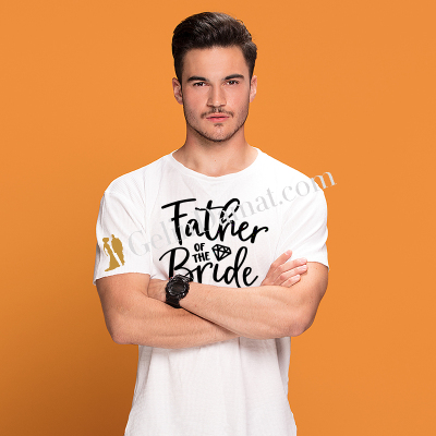 Father of the Bride Erkek Tişörtü - Gelin Damat