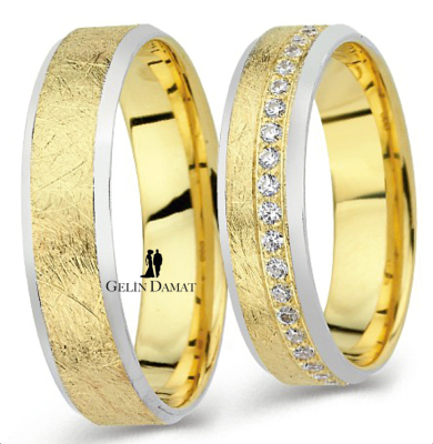 Gün Işığı Altın Alyans 5mm 2 Adet 10 Gram - Gelin Damat Alyans