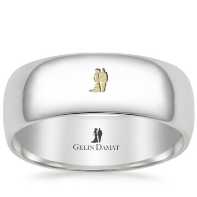 Gelin Damat Logolu Alyans 7 Gram - Gelin Damat Alyans
