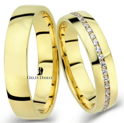Sırataşlı Altın Alyans 9 Gram - Gelin Damat Alyans