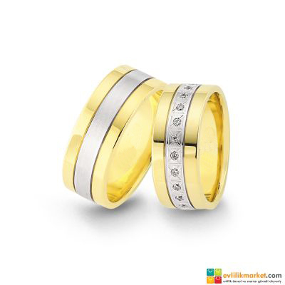 Alyans Modelleri - 7,7 MM 8 GRAM - Gelin Damat Alyans