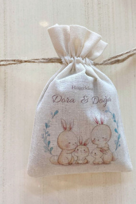 Hoşgeldin İsim Baskılı Lavanta Kesesi - 1012 - Gelin Damat