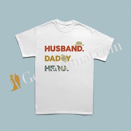 Husband, Daddy, Hero erkek tshirt - 3