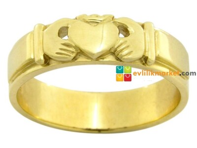 İki el içinde kalp figürlü alyans modeli - 10gr - Gelin Damat Alyans