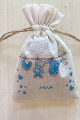 İsimli Bebek Lavanta Kesesi - 1010 - Gelin Damat