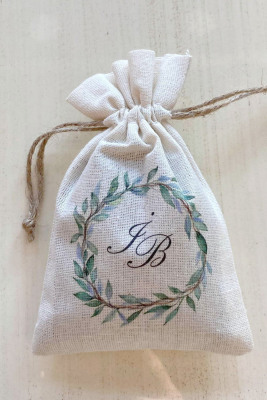 İsme Özel Baskılı Kese - 1027 - Gelin Damat