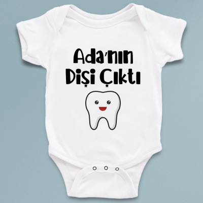 İsme özel dişim çıktı bebek zıbını - 