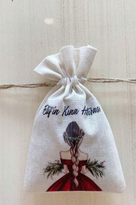 İsme Özel Kına Kese - 1076 - Gelin Damat