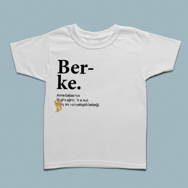 İsme özel lugat çocuk t-shirt - 1