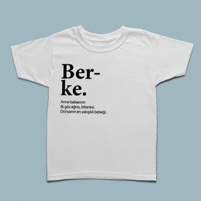 İsme özel lugat çocuk t-shirt - 