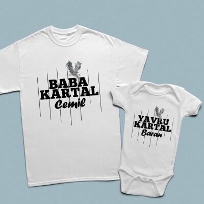 Kartal figürlü baba çocuk set - 
