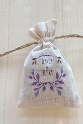 Kişiye Özel Bez Kese - 1065 - Gelin Damat