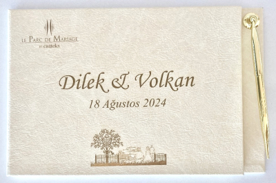 Kalemli Düğün Anı Defteri -1005 - Gelin Damat Anı Defteri