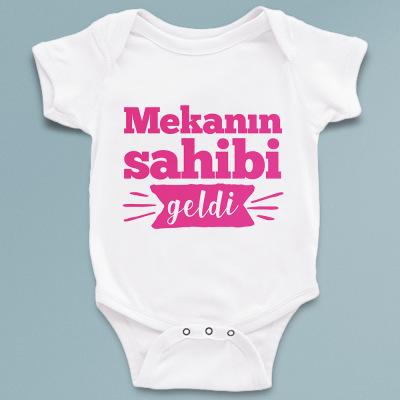 Mekanın sahibi geldi - isme özel bebek zıbını - 
