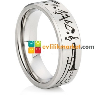 Müzik ve Nota Figürlü Alyans Modelleri - 6,5 gr - Gelin Damat Alyans