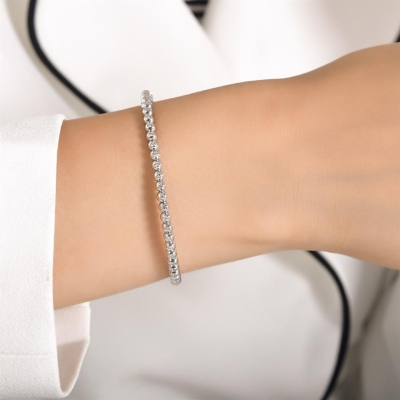 Pırlanta Günlük Tasarım Kelepçe Bileklik Modelleri - Gelin Damat Diamond