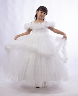 Prenses Tüllü Kız Abiye - 