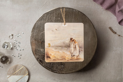 Romantik Sahil Temalı Davetiye - GD8246 - Gelin Damat