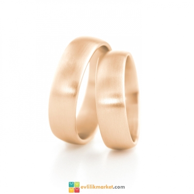Rose Sade Altın Alyans - 6 gr - Gelin Damat Alyans
