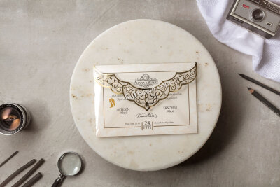 Şeffaf Yaldız Baskılı Davetiye - GD8385 - Gelin Damat