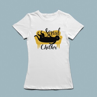 Serial Chiller Baskılı Tişört - 