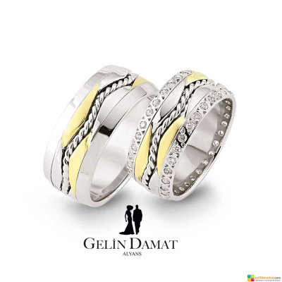 Sevgi Halatı Alyans Modeli - 9 MM 8,5 GRAM - Gelin Damat Alyans