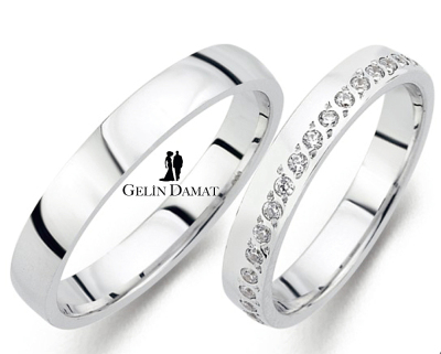 Sıraşlı Çift Alyans - 7 Gram - Gelin Damat Alyans