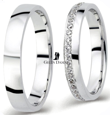 Sırataş Çift Alyans Modeli - 7 Gram Altın - Gelin Damat Alyans