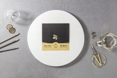 Siyah Lüks Davetiye - GD7123 - Gelin Damat